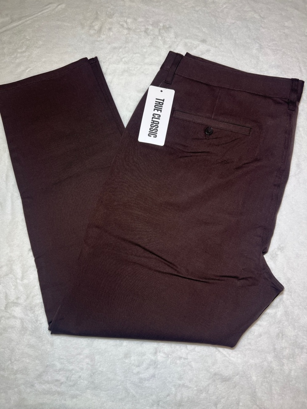 True Classic Men's Chinos in Dark Oak - Slim Casual Fit